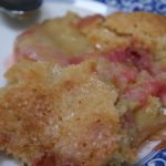Cobbler rhubarbe-fraises