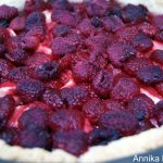 Tarte aux pommes et aux framboises