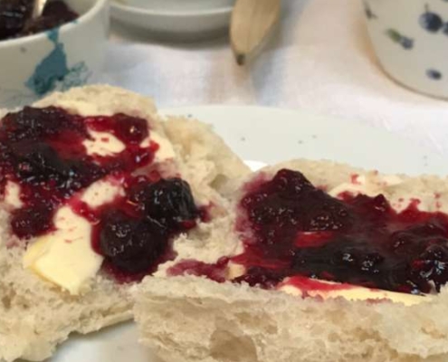 Confiture myrtilles framboises